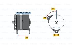 BOSCH 0120468088 - ALTERNADOR