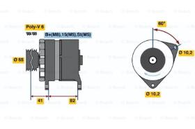 BOSCH 0120468127 - ALTERNADOR