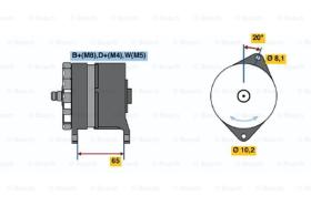 BOSCH 0120468154 - ALTERNADOR