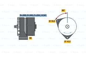 BOSCH 0120468161 - ALTERNADOR