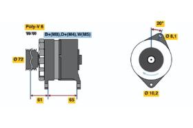 BOSCH 0120468162 - ALTERNADOR