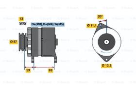 BOSCH 0120469010 - ALTERNADOR