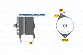 BOSCH 0120469024 - ALTERNADOR