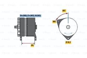 BOSCH 0120469032 - ALTERNADOR