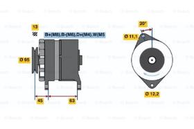 BOSCH 0120469037 - ALTERNADOR