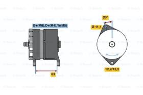 BOSCH 0120469048 - ALTERNADOR