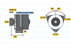 BOSCH 0120469119 - ALTERNADOR