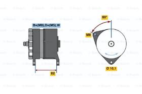 BOSCH 0120469908 - ALTERNADOR