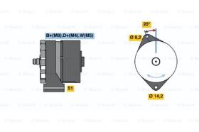 BOSCH 0120469749 - ALTERNADOR