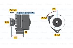 BOSCH 0120469853 - ALTERNADOR