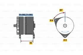 BOSCH 0120469878 - ALTERNADOR