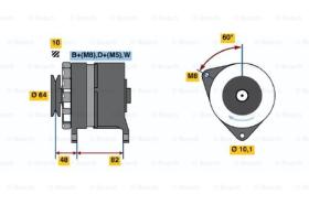 BOSCH 0120469953 - ALTERNADOR N1-469953