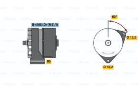 BOSCH 0120484024 - ALTERNADOR