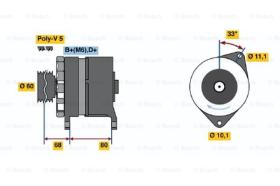 BOSCH 0120488275 - ALTERNADOR