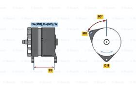 BOSCH 0120488286 - ALTERNADOR