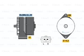 BOSCH 0120488296 - ALTERNADOR