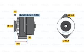 BOSCH 0120489387 - ALTERNADOR