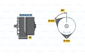 BOSCH 0120489469 - ALTERNADOR