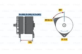 BOSCH 0120689543 - ALTERNADOR