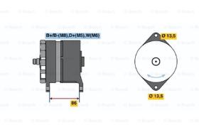 BOSCH 0120689516 - ALTERNADOR