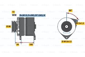 BOSCH 0120689554 - ALTERNADOR