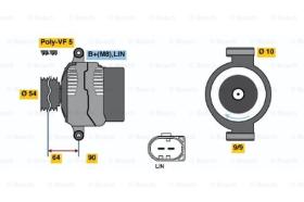 BOSCH 0121615005 - ALTERNADOR