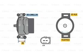 BOSCH 0121615111 - ALTERNADOR