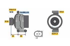 BOSCH 0121715002 - ALTERNADOR