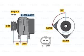 BOSCH 0121715003 - ALTERNADOR