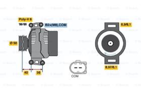 BOSCH 0121715006 - ALTERNADOR