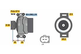 BOSCH 0121715007 - ALTERNADOR