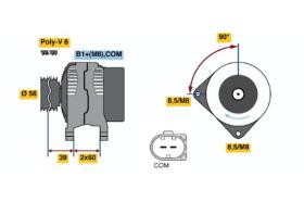 BOSCH 0121715020 - ALTERNADOR