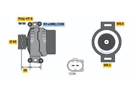 BOSCH 0121715022 - ALTERNADOR