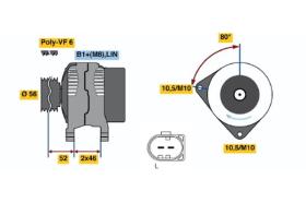 BOSCH 0121715024 - ALTERNADOR