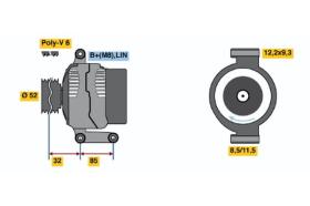 BOSCH 0121715032 - ALTERNADOR