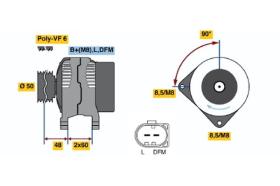 BOSCH 0121715042 - ALTERNADOR