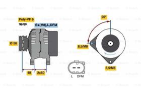 BOSCH 0121715047 - ALTERNADOR