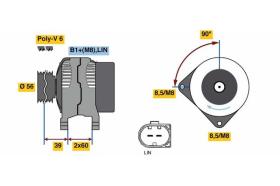 BOSCH 0121715051 - ALTERNADOR