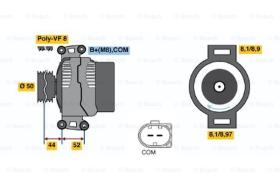 BOSCH 0121813005 - ALTERNADOR