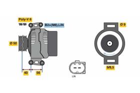 BOSCH 0121813023 - ALTERNADOR