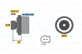 BOSCH 01220AA120 - ALTERNADOR