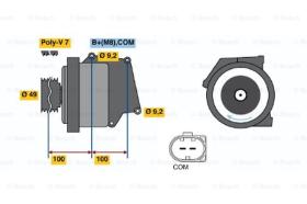 BOSCH 01220AA1D0 - ALTERNADOR