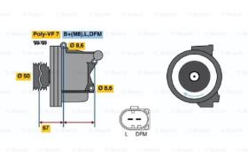 BOSCH 01220AA1P0 - ALTERNADOR