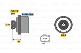 BOSCH 01220AA360 - ALTERNADOR