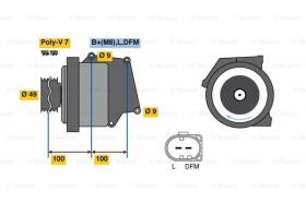 BOSCH 01220AA3D0 - ALTERNADOR