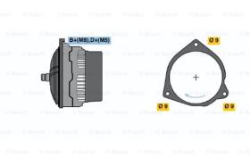 BOSCH 0123105001 - ALTERNADOR