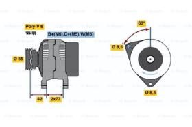 BOSCH 0123310029 - ALTERNADOR KC-310029