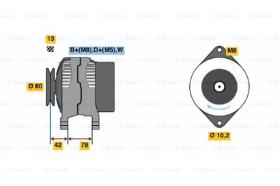 BOSCH 0123310052 - ALTERNADOR