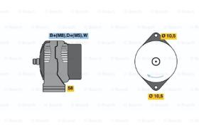 BOSCH 0123315506 - ALTERNADOR