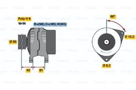 BOSCH 0123320014 - ALTERNADOR